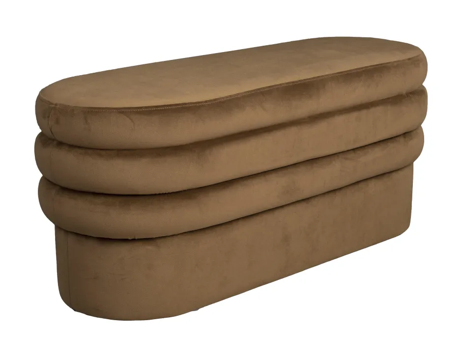 Dutchbone Bankje Aditi Velvet, 93cm* Halbanken