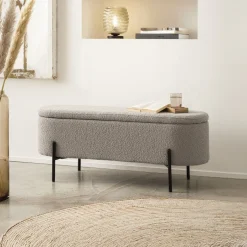 Artistiq Living Bankje Clent Bouclé, 110cm* Halbanken