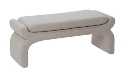 Light & Living Bankje Nafya Bouclé, 119cm* Halbanken