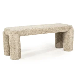 By-Boo Bankje Omla Fluffy, 119cm* Halbanken|Eetkamerbanken