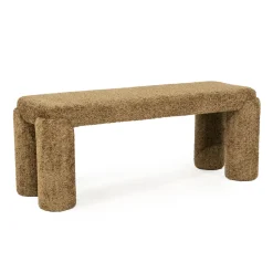 By-Boo Bankje Omla Fluffy, 119cm* Halbanken|Eetkamerbanken