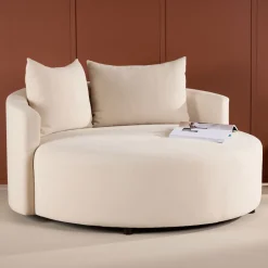 Nohr Bank Loveseat Keeli Linnenlook, kleur* Fauteuil Stof / Textiel