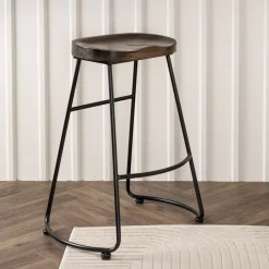 Nohr Barkruk Fotini Grenenhout (zithoogte 74cm)* Barkruk Hout