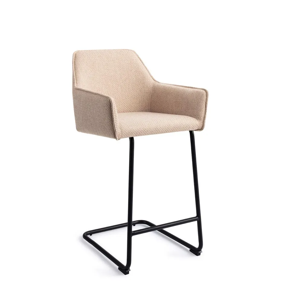 Jesper Home Barkruk Hofu Arch Black (zithoogte 65cm)* Barkruk Met Rugleuning