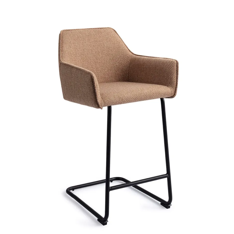 Jesper Home Barkruk Hofu Arch Black (zithoogte 65cm)* Barkruk Met Rugleuning