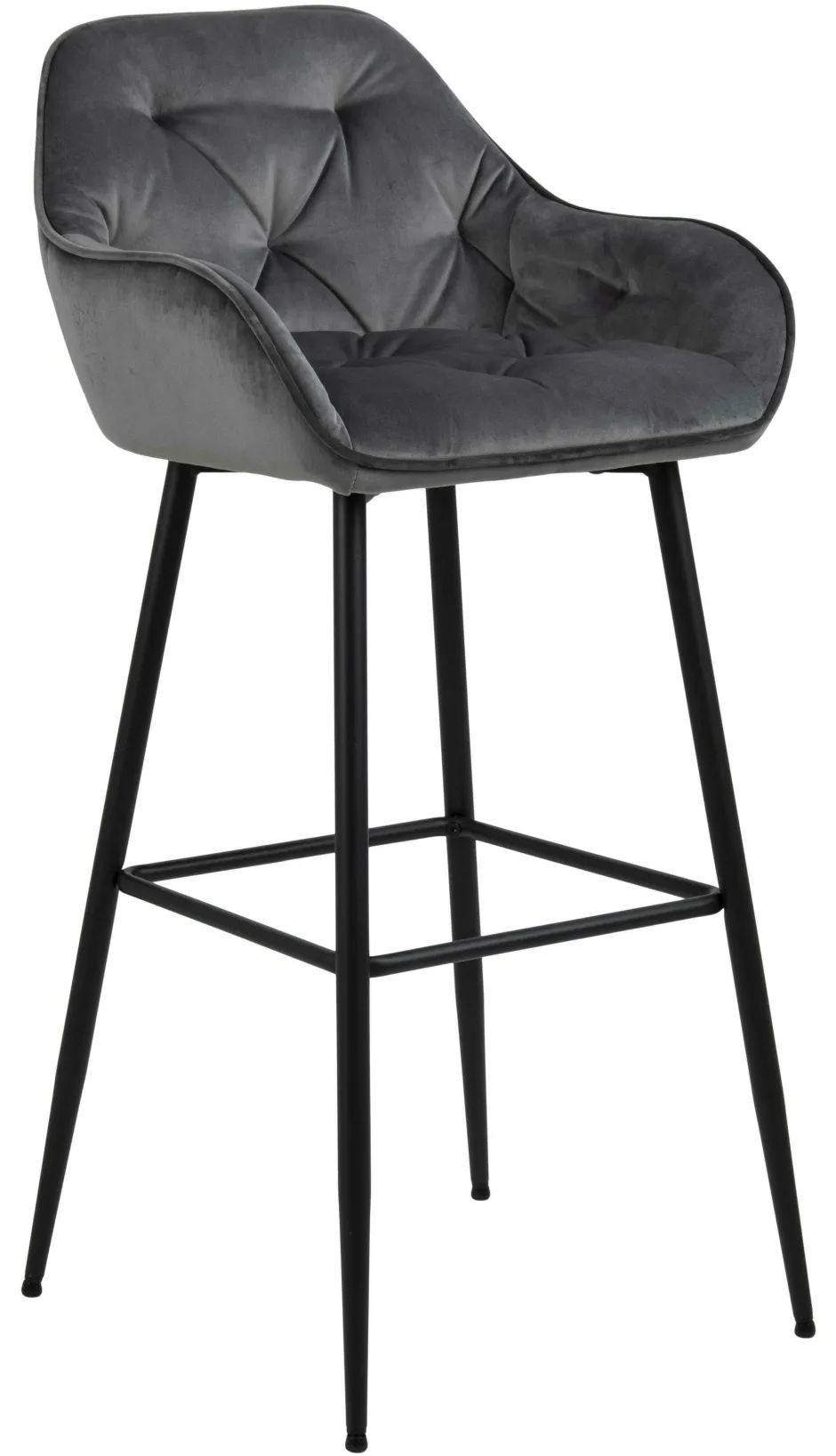 Bendt Barkruk Loren Velvet (zithoogte 79cm)* Barkruk Met Rugleuning