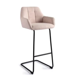 Jesper Home Barkruk Noto Arch Black (zithoogte 75cm)* Barkruk Met Rugleuning