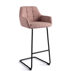 Jesper Home Barkruk Noto Arch Black (zithoogte 75cm)* Barkruk Met Rugleuning