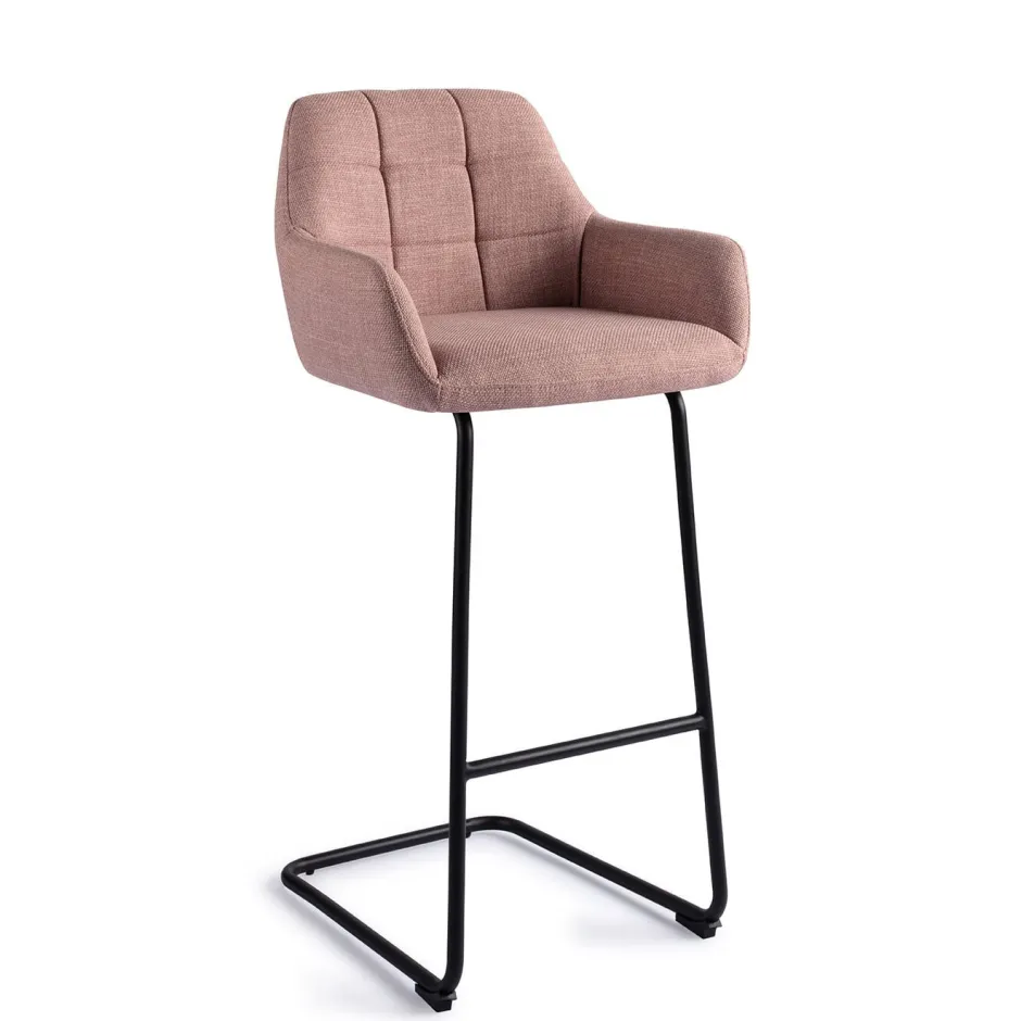Jesper Home Barkruk Noto Arch Black (zithoogte 75cm)* Barkruk Met Rugleuning
