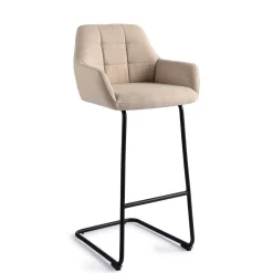 Jesper Home Barkruk Noto Arch Black (zithoogte 75cm)* Barkruk Met Rugleuning