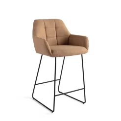 Jesper Home Barkruk Noto Slide Black (zithoogte 65cm)* Barkruk Met Rugleuning