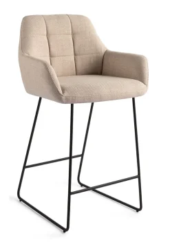 Jesper Home Barkruk Noto Slide Black (zithoogte 65cm)* Barkruk Met Rugleuning