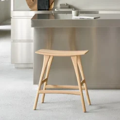 Ethnicraft Barkruk Osso Hout (zithoogte 65cm)* Barkruk Hout