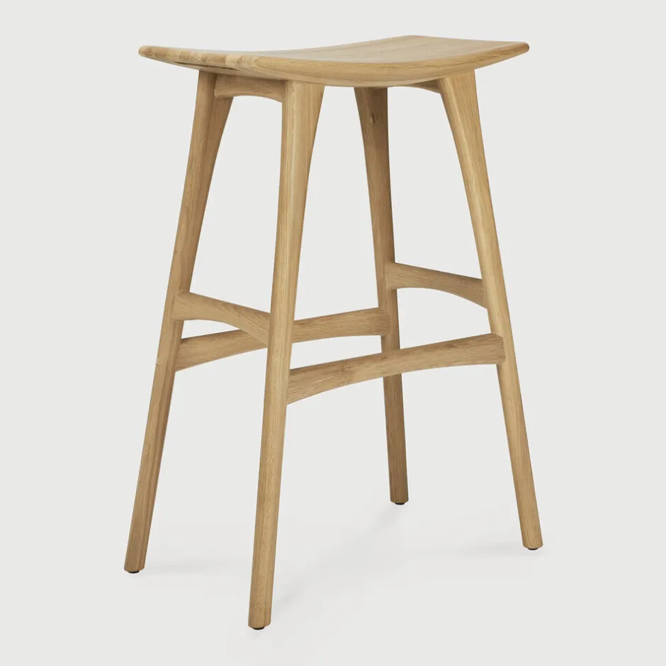 Ethnicraft Barkruk Osso Hout (zithoogte 78cm)* Barkruk Hout