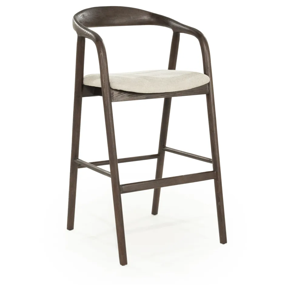 Eleonora Barkruk Rayven Essen en stof (zithoogte 75cm)* Barkruk Met Rugleuning