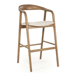 Eleonora Barkruk Rayven Essen en stof (zithoogte 75cm)* Barkruk Met Rugleuning