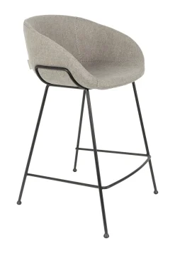 Zuiver Barstoel Feston Stof, kleur (zithoogte 65cm)* Barkruk Met Rugleuning