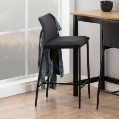 Bendt Barstoel Nuna Stof, kleur (zithoogte 67cm)* Barkruk Met Rugleuning