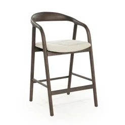 Eleonora Barstoel Rayven Essen en stof (zithoogte 65cm)* Barkruk Met Rugleuning