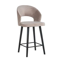 Richmond Interiors Barstoel Savoy Velvet, kleur (zithoogte 68cm)* Barkruk Met Rugleuning