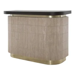 Richmond Interiors Bartafel Martini Travertin en hout, 140 x 60cm* Bartafels