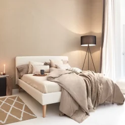 Kave Home Bed Dyla Bouclé, 160 x 200cm* Bedden & Boxsprings