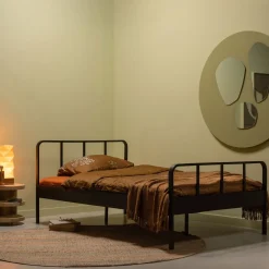 WOOOD Bed Mees Staal, kleur* Bedden & Boxsprings