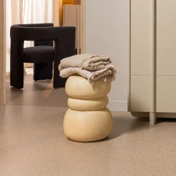 WOOOD Bijzettafel Yvo Betonlook, 37 x 35cm* Loungetafels & Bijzettafels|Ronde Bijzettafel