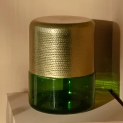 Dutchbone Bijzettafel Cave IJzer en glas, 35cm* Ronde Bijzettafel