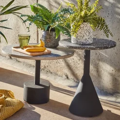 Kave Home Bijzettafel Delano 40cm, kleur* Zwarte Bijzettafel|Ronde Bijzettafel