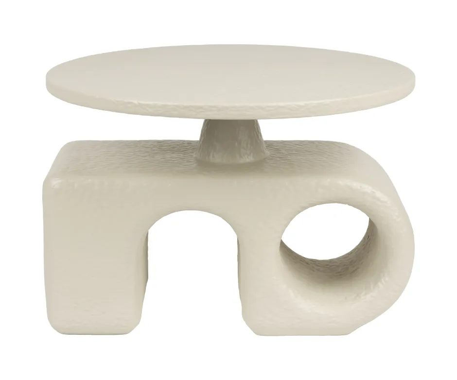 Zuiver Bijzettafel Hermit Resin, 58cm* Ronde Bijzettafel