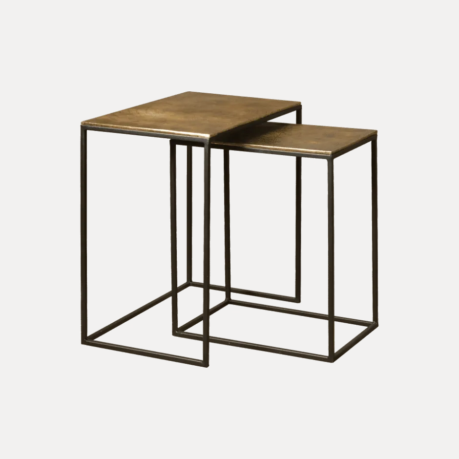 RENEW Bijzettafel Jos Set van 2 stuks, kleur Antique Brass* Bijzettafels Set