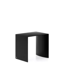 Kave Home Bijzettafel Litto MDF, 55 x 40cm, kleur* Zwarte Bijzettafel