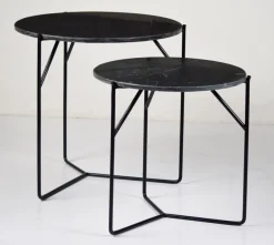 Livingfurn Bijzettafel Mason Set van 2 stuks, kleur* Zwarte Bijzettafel|Bijzettafels Set