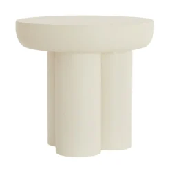 Light & Living Bijzettafel Mizuho 50cm, kleur Crème* Ronde Bijzettafel