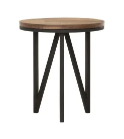 DTP Home Bijzettafel Odeon Teakhout, 40cm* Ronde Bijzettafel