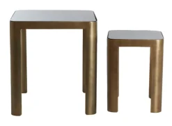 Light & Living Bijzettafel Oxe Set van 2 stuks, kleur Antiek Brons* Bijzettafels Set
