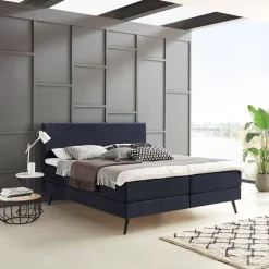 Sohome Boxspring Nora kleur donkerblauw* Bedden & Boxsprings