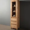 Tower Living Buffetkast Corona Teak met 1 deur* Buffetkasten & Vitrinekasten