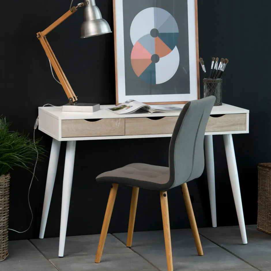 Bendt Bureau / sidetable Märta 110 x 50cm met 3 laden* Bureaus|Sidetables