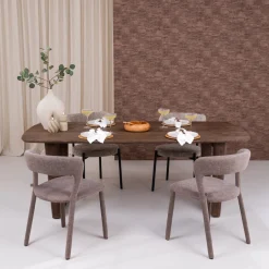 Livingfurn Deens Ovale Eettafel Cortez Mangohout* Ovale Eettafel
