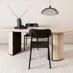 Nohr Deens Ovale Eettafel Fionna MDF, 200 x 90cm* Ovale Eettafel