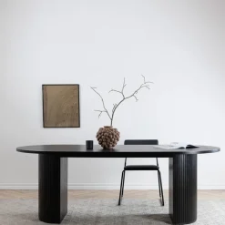 Nohr Deens Ovale Eettafel Fionna MDF, 200 x 90cm* Ovale Eettafel