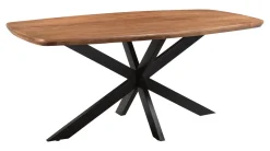 Livingfurn Deens Ovale Eettafel Jesper Mangohout, kleur Naturel* Ovale Eettafel