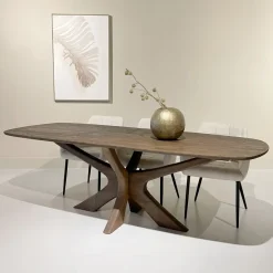 Sohome Deens Ovale Eettafel Mabel Mangohout* Ovale Eettafel