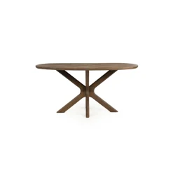 Eleonora Deens Ovale Eettafel Tycho Mangohout, kleur Bruin* Ovale Eettafel