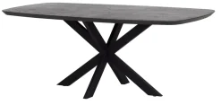 DTP Home Deens Ovale Eettafel Vito Mortex, kleur Antraciet* Ovale Eettafel