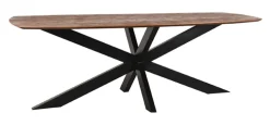 LABEL51 Deens Ovale Eettafel Zane Mangohout* Rechte Eettafel