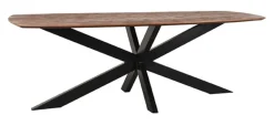 LABEL51 Deens Ovale Eettafel Zane Mangohout* Rechte Eettafel