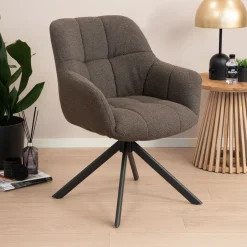 Sohome Draaibare Eetkamerstoel Almar Bouclé* Sohome Giftcard|Beige Eetkamerstoelen